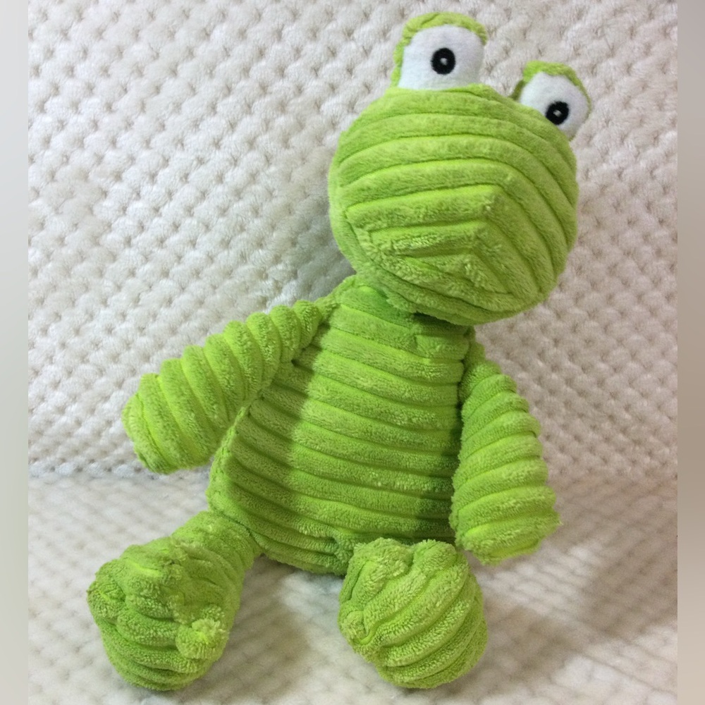 Unipak Plush Lime Green Kordy Corduroy Frog Stuffed Animal Toy